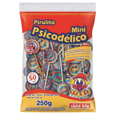 Pirulito Mini Psicod Lico Chaves Colorido C Santa Rita Shopee Brasil