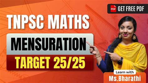 Mensuration Shortcuts And Formulas Tnpsc Maths Veranda Race Youtube