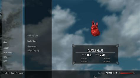 Daedra Heart (Skyrim): ID, Spawn Commands, Value & Weight - TBM ...