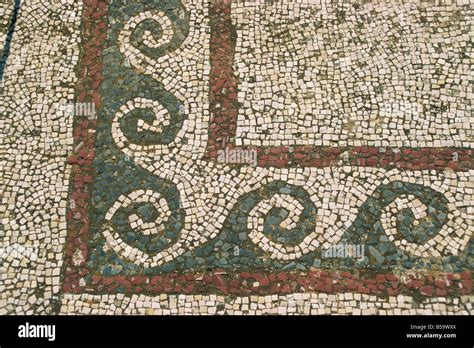 Detail From The Mosaic Floor In The House Of Dionysos Delos Cyclades