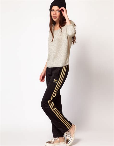 adidas Firebird Track Pants in Brown | Lyst