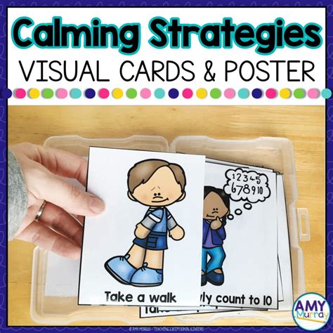 Calming Strategies Visual Cards Teaching Exceptional Kinders