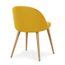 Lot De Chaises Scandinaves Maury Tissu Jaune Cdiscount Maison