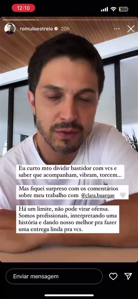 CHOQUEI On Twitter VEJA Romulo Estrela Fez Stories Pedindo Para Que