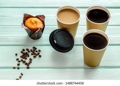 Caution Contents Hot Paper Cups Coffee Stock Photo