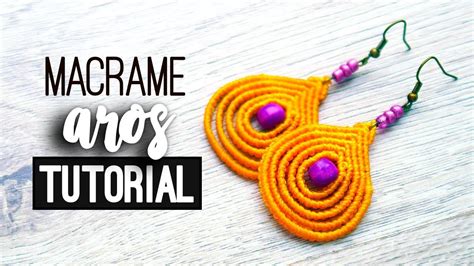 Aros Gotas Tutorial Como Hacer Aretes De Hilo Diy Earrings