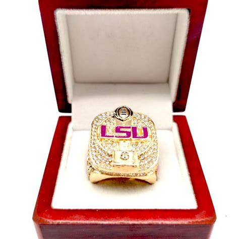 2019 Lsu Tigers Ncaa Football Championship Ring Ring Number 845