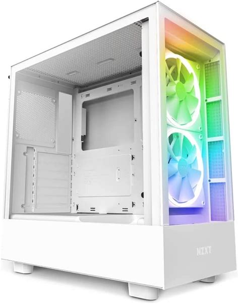 Nzxt Cc H Ew H Elite Tempered Glass White Sgcc Steel Atx Mid Tower