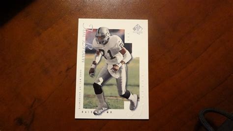 2000 Upper Deck Sp Authentic 60 Tim Brown Football Card Ebay