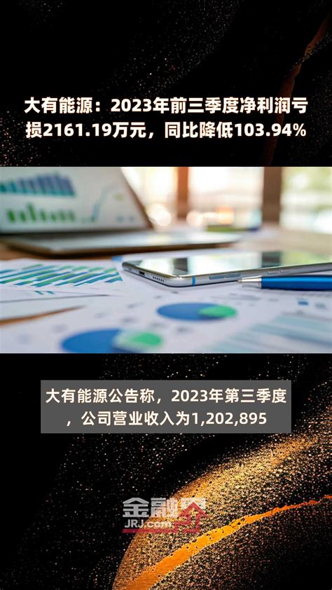 大有能源：2023年前三季度净利润亏损216119万元，同比降低10394 快报凤凰网视频凤凰网