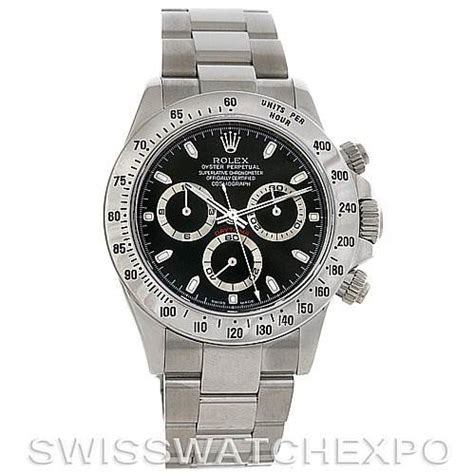 Rolex Preowned Cosmograph Daytona SS Mens Watch 116520 With Box