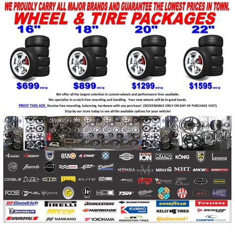 Wheels and Tires and Wheel and Tire Packages