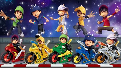 Bermain Game Mencocokkan Boboiboy Dengan Mainin Motor Ninja