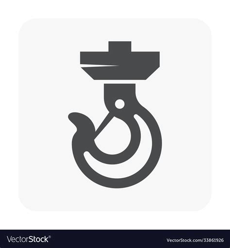 Crane Hook Icon Royalty Free Vector Image Vectorstock