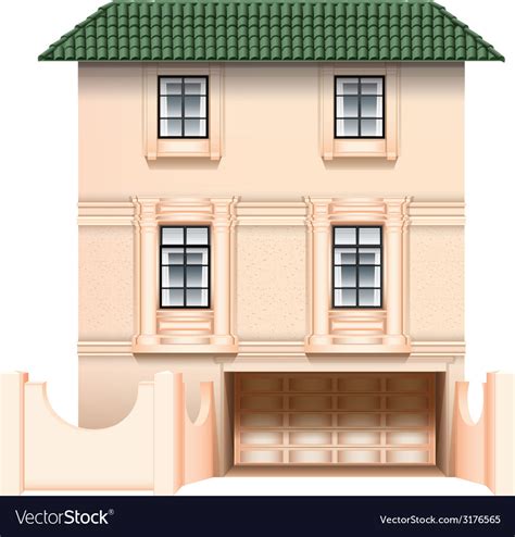 A big house Royalty Free Vector Image - VectorStock