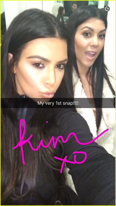 Kim Kardashian Joins Snapchat See Her First Post Photo 3600885