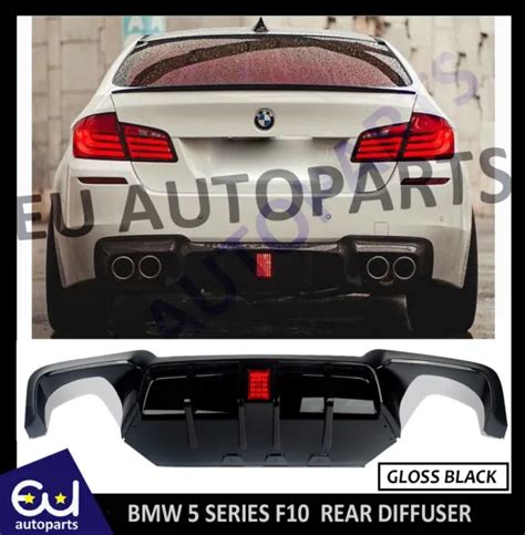 For Bmw F F Series Rear Diffuser Bumper Valance With Led M Sport