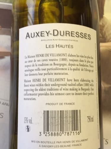 Clotilde Pascal Vecten Auxey Duresses Les Hautes Vivino Us