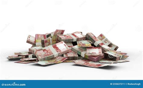 Stack Of Indonesian Rupiah Coins Hundred Rupiah Coin Of Indonesia