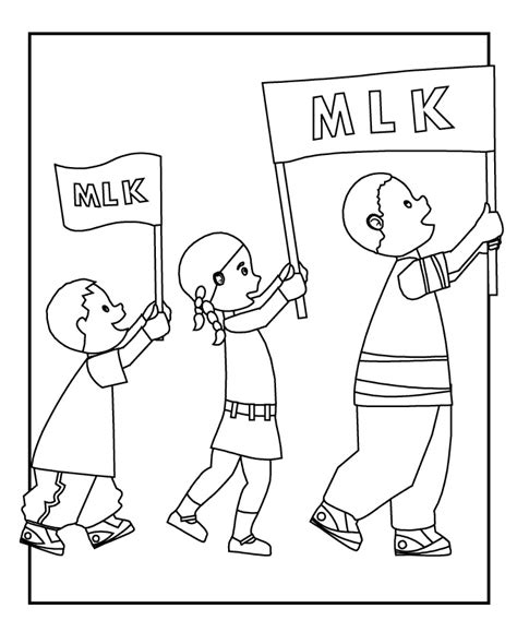 Martin Luther King Jr Day 3 Coloring Pages