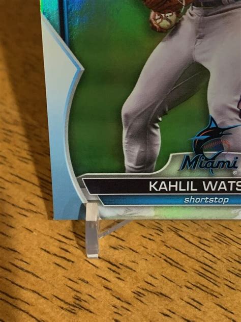 Kahlil Watson 2023 Bowman 1st Edition Sky Blue Baseball Card BPPF 147