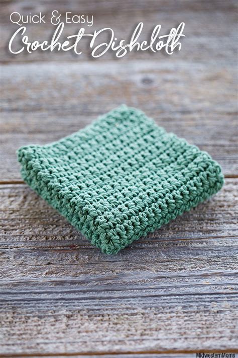 Quick And Easy Crochet Dishcloth Pattern