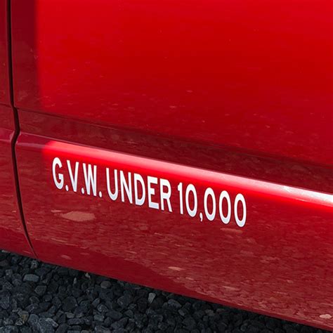 Gvw Gross Vehicle Weight Stickers And Gvwr Decals Vl0704