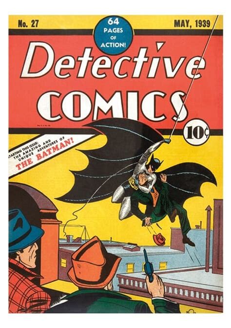 Detective Comics No 27 May 1939 Vintage Detective Comic Cover