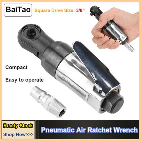 Ready Stock Baitao Square Drive Straight Shank Pneumatic Air