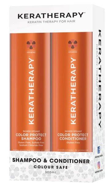 Keratherapy Keratin Infused Color Protect Shampoo And Conditioner 10oz 300ml Duo Pack Medi