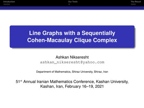 PDF Line Graphs With A Sequentially Cohen Macaulay Clique Complex