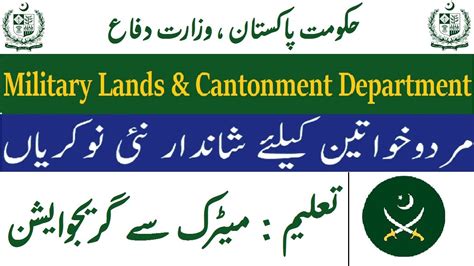 Military Lands And Cantonment Jobs Military Land Department