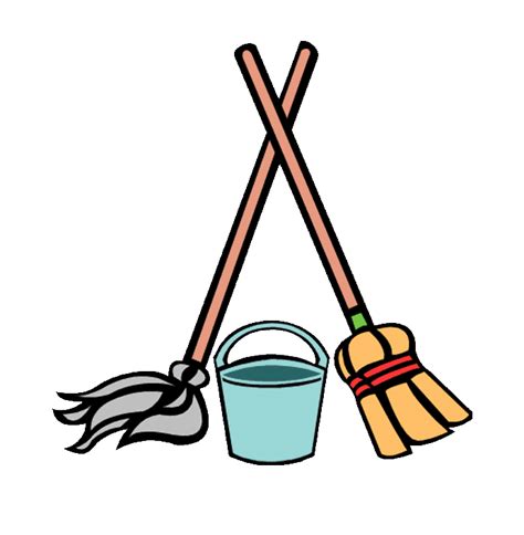 Cartoon Mop And Bucket Clip Art Library