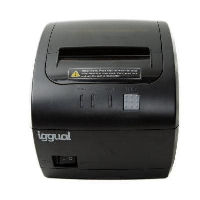 Iggual impresora térmica tp7001 usb rj45 negro