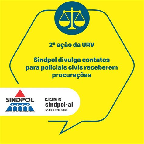 Sindpol Alagoas Sindpol Divulga Contatos Para Policiais Civis