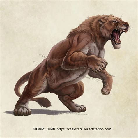 Cave Lion by Kaek on DeviantArt