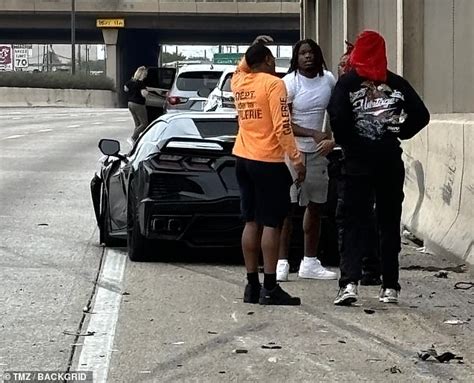 Rashee Rice Dashcam Footage Shows Crash Between His Corvette And