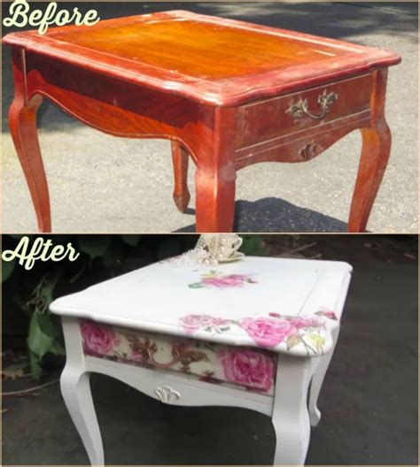 How To Decoupage Beautifully Save Money And Upcycle Any Old Table