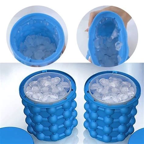 Balde Forma De Gelo Silicone Ice Magic Da Tv Ice Genie Shopee Brasil