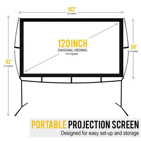 Jumbo Inch Portable Outdoor And Indoor Theater Projector