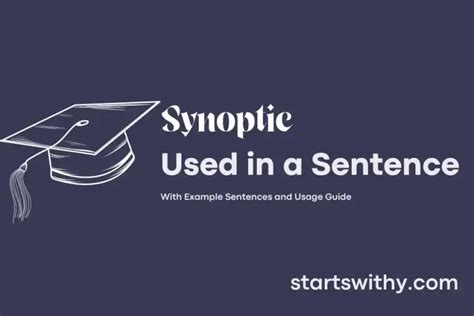 Synoptic In A Sentence Examples 21 Ways To Use Synoptic