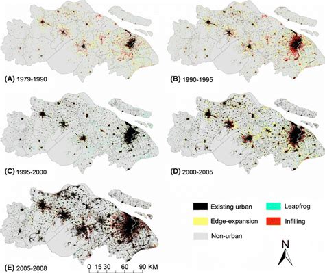 Spatiotemporal Patterns And Growth Modes Infilling Edge Expansion