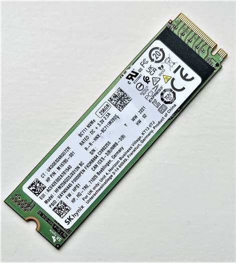 SK HYNIX M 2 2280 PCIe NVMe SSD 256GB Sequential Read 3400 MB S