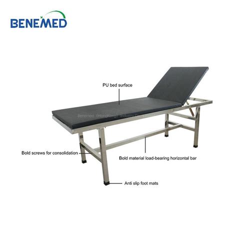 Folding Stainless Steel Hospital Stainless Medical Examination Table