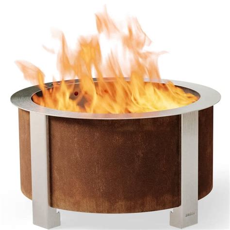 Breeo X Series Smokeless Fire Pit In Corten Steel Br X P The Home