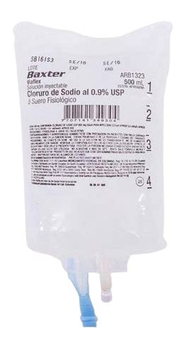 SUERO FISIOLOGICO BAXTER CLORURO SODIO BOLSA X 500 ML Punto Medical