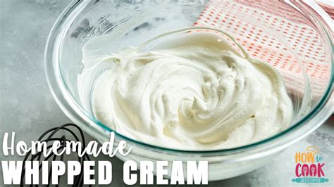 How To Make Whipped Cream With Condensed Milk