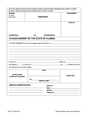 Miami dade clerk of courts case search - Fillable & Printable Resume ...