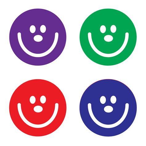 Deskmate Smiley Faces Pre Inked Rubber Stamp Set Stamps Direct Ltd