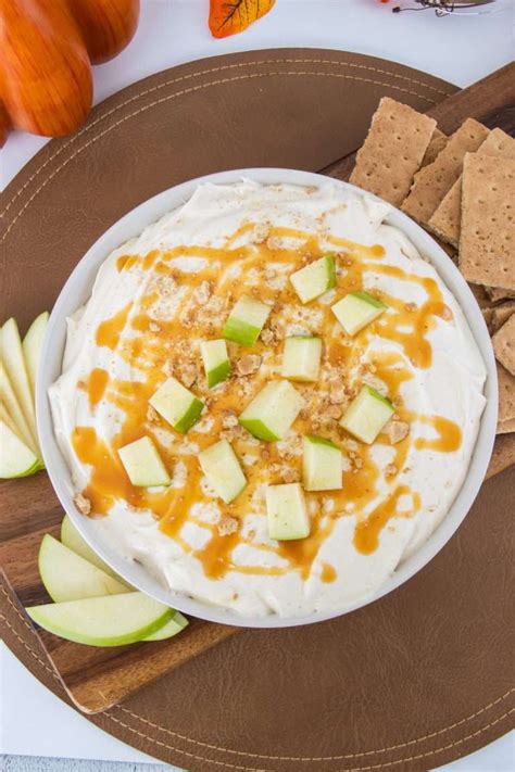 Caramel Apple Cheesecake Dip Easy No Bake Fall Recipe Attempts At